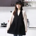 Korean style women fashion catering apron suit collar hotel cafe florist work apron black - Black Suit Collar
