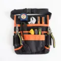 Black orange oxford cloth multi-functional tool waist bag pouch apron with tool pockets. - YB012 Black & Orange Single Bag (Without Magnetic Buckle)
