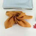 Pure linen napkin, square solid color cloth for hotel and home dining table use. - 45*45 (±1cm) / Caramel Color CJ001