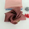 Pure linen table napkin solid color square cloth hotel western dining napkin brown blue pink - Rose Red CJ001