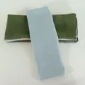 Pure linen napkin variant, high-grade solid color square table cloth for hotel and western dining. - Light Blue CJ001