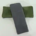 Pure linen dinner napkins, square plain table cloth for hotel and western dining variant. - Dark Grey CJ001