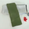 Pure linen table napkin, square solid color dining cloth for hotel and western restaurant decoration. - Moss Green CJ001
