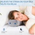 Cylindrical neck pillow for pain relief and comfortable sleep support, soft grey round bolster. - 10cm*45cm / Gray