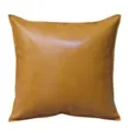 PU leather square pillow cover, camel color cushion case for sofa and bedroom decor - Camel / 30*50cm (No Insert)