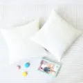 Weisser Waffelstrick Kissenbezug weicher Chenille Kissenhuelle fuer Wohnzimmer Sofa - 30x50cm (Kissenbezug) / Weiß