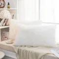 Weißer langer Plüsch Kissenbezug, weicher flauschiger Sofakissen Bezug für Schlafzimmer. - Weiß
