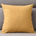 Noords effen kleur linnen kussenhoes vierkante sierkussenhoes voor bank en bed decoratie - 45*45cm (Zonder Kern) / Geel