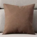 Bruin getextureerd linnen sierkussen kussen voor bank, bed en kantoorstoel decor. - 45*45cm (Zonder Kern) / koffiekleur