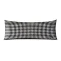 Long coussin lombaire pied-de-poule pour lit canapé housse de coussin déco dos salon - Taie d'oreiller 35*90 cm / Pied-de-poule