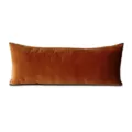 Long coussin en velours pour tête de lit ou canapé salon housse de coussin de soutien lombaire. - Taie d'oreiller 35*90 cm / Couleur caramel