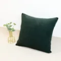 Variante cuscino in velluto a coste verde scuro, elegante cuscino decorativo per divano. - 40x120 cm (Federa + imbottitura) / Verde