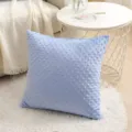 Nordischer Bubble-Fleece-Zierkissen in Hellblau, weiches kissen für Sofa und Bett Dekoration. - 30x50cm (Kissenbezug) / Himmelblau