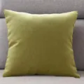 Groene wafel linnen kussenhoes Scandinavische effen kleur bankkussen hoes voor stoel en bed - Groen