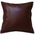Dark brown PU leather square cushion pillow luxury sofa throw pillow home decor item - Brown Coffee / 30*50cm (No Insert)