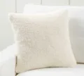 Witte teddy fleece kussenhoes, zachte vierkante kussenhoes voor bank slaapkamer inricht - 30*50cm (Kussensloop) / Wit