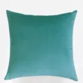 Teal fluwelen kussenhoes, zachte effen vierkante kussensloop voor bank en slaapkamer. - 45*45cm (Zonder Kern) / Aquagroen