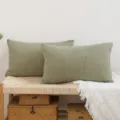Nordisch Kord Kissenbezug Gruen Dekokissen Sofa Bettbezug Weich Kissenhuell 45x45 - 30*50cm (Kissenbezug) / Matcha-Grün
