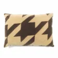 Plush Houndstooth Throw Pillow Rectangular Sofa Cushion Warm Home Decor for Bed Rest - 40x65cm (Cover + Insert) / Coffee/Light Gold (Houndstooth)