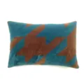 Plush houndstooth throw pillow rectangular cushion for sofa bed home decor comfortable. - 40x65cm (Cover + Insert) / Red Coffee/Royal Blue (Houndstooth)