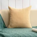 Jolie housse de coussin texturee style nordique carre douce pour canape lit maison - Chameau