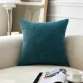 Nordischer Kord Kissenbezug einfarbig quadratisch Kissen Hülle für Sofa und Wohnzimmer - 30*50cm (Kissenbezug) / Grün