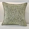Dekoratives Kissen aus Chenille mit strukturierter grüner Webstoffoptik, modernes Sofakissen. - 45x45cm (Kissenbezug) / Kardamomgrün