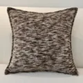 Bruine chenille sierkussen, getextureerde vierkante kussenhoes voor bank woonkamer decor. - Rokerig Bruin