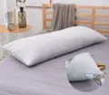 Long coussin gris en velours pour tête de lit, coussin de soutien corporel pour détente tatami. - Gris Argent