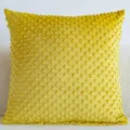 Gelber Minky Dot Kissenbezug, plüschiger dekorativer Sofakissenbezug für Wohnzimmer Schlafzimmer. - 30x50cm (Ohne Kern) / Zitronengelb