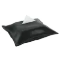Black leather tissue box cover, soft PU leather facial tissue holder for car and home decor. - 20*27CM / Black