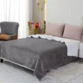 Cozy double-sided fleece blanket, soft sherpa throw for bed and sofa, grey warm winter bedding - 150*200cm / Light Gray