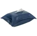 Dark blue oil wax leather tissue box cover, premium vehicle and home napkin storage bag. - 20*27CM / Sapphire Blue