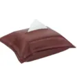 Wine red leather tissue box cover, soft PU leather facial tissue holder for car and home. - 20*27CM / Dark Red