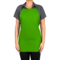 Grüne Küchenschürze mit 3 Taschen und verstellbarem Gurt Unisex Arbeitskleidung - Grasgrün