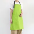 Tablier de cuisine étanche avec sangle de cou réglable et grande poche pour travail. - Vert Fruit
