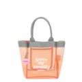 Borsa tote in rete di plastica trasparente moda impermeabile grande capacità borsa - Arancione