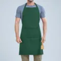 Grembiule da Cucina Verde Scuro, Indumento da Lavoro Impermeabile Senza Maniche con Tasche - Verde scuro halter F008