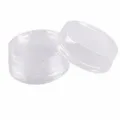 Transparent plastic high lid for baking cups, disposable food packaging container variant. - Transparent High Lid