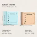 Light retro wooden schedule planner stamp, todo list design, DIY journal decoration tool. - Today's-todo / 117 Medium Box