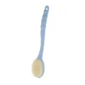 Blue Long Handle Bath Brush Soft Bristle Exfoliating Back Scrubber Shower Body Massager - Single Sided Blue