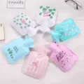 Cute cartoon hot water bag, portable water filling hand warmer for students and gifts winter. - Polyester Cloth, Small (10x17cm)