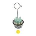 Cute succulent potted memo clip desktop photo holder card note desk decoration item - Creamy White Pot