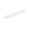 Custodia per spazzolino da viaggio in plastica trasparente portatile per il bagno - Bianco