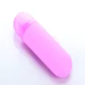 Estuche de cepillo de dientes cápsula rosa portátil soporte de viaje organizador antipolvo práctico - Púrpura