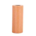 Disposable kitchen cleaning cloth lazy rag orange wave pattern non-woven roll cleaning fabric - Ripple Orange