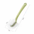 Long handled cleaning brush green variant, multi-surface shoe and clothes cleaning tool. - Green