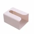 Caja de pañuelos de pared de plástico tamaño pequeño beige soporte de almacenamiento 16x12x8,5cm - S / Albaricoque