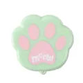 Bicchiere d'acqua pieghevole portatile con simpatico design a zampa di gatto verde. - Verde