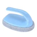 Cepillo de limpieza mango azul esponja gris, ideal para cocina baño y limpieza de azulejos. - Azul